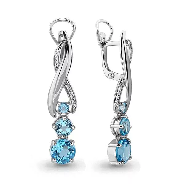 Серьги, серебро, артикул LV4431605А