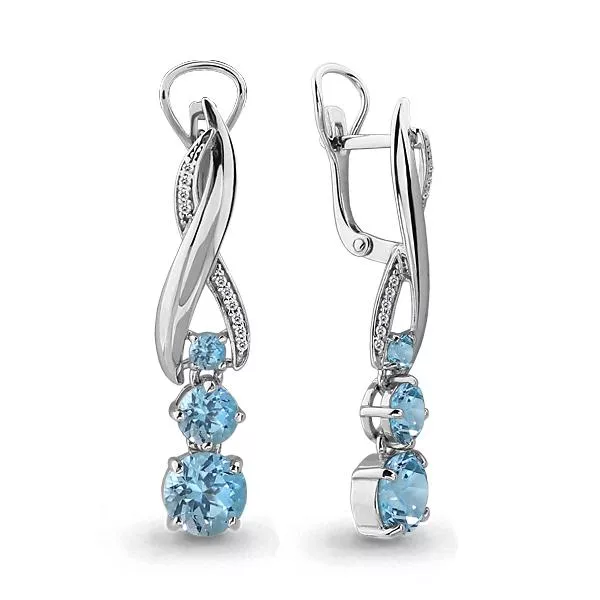 Серьги из серебра, артикул LV4431602А