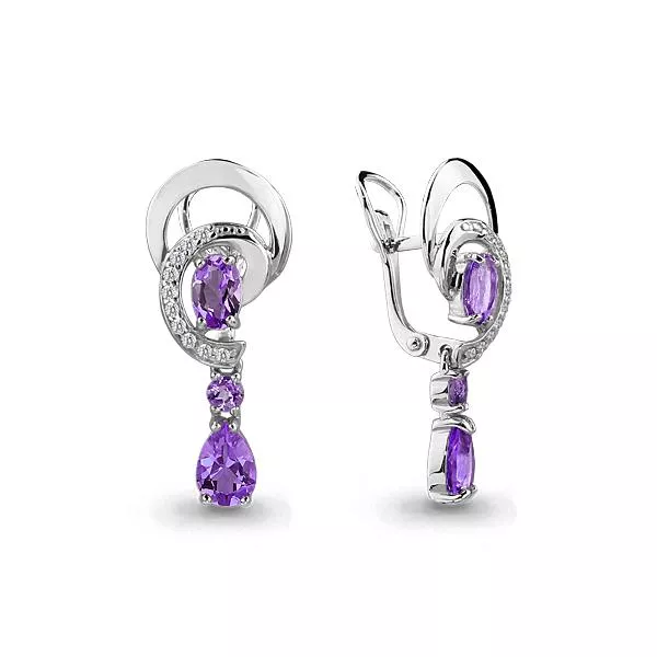 Серьги, артикул LV4431504А, серебро