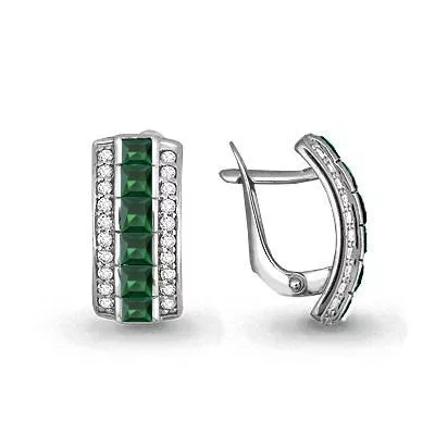 Серьги из серебра, артикул LV4430509А