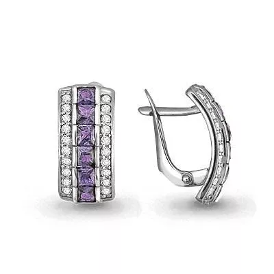 Серьги, серебро, артикул LV4430504А