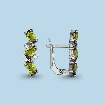 Серьги, серебро, артикул LV4429907А