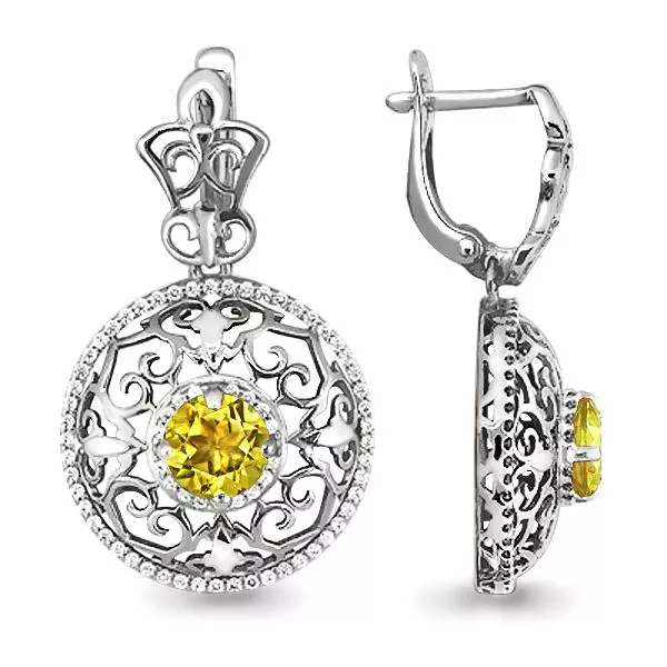 Серьги, серебро, артикул LV4429111А