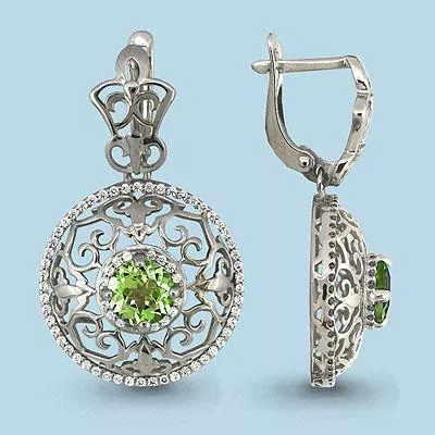 Серьги из серебра, артикул LV4429107А
