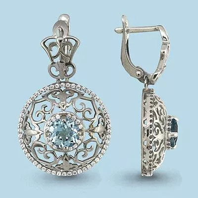 Серьги из серебра, артикул LV4429102А