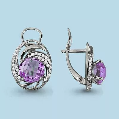 Серьги, артикул LV4422504А, серебро