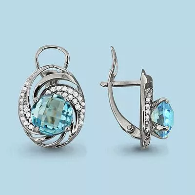 Серьги, серебро, артикул LV4422502А