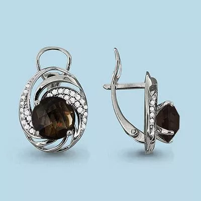 Серьги, артикул LV4422501А, серебро