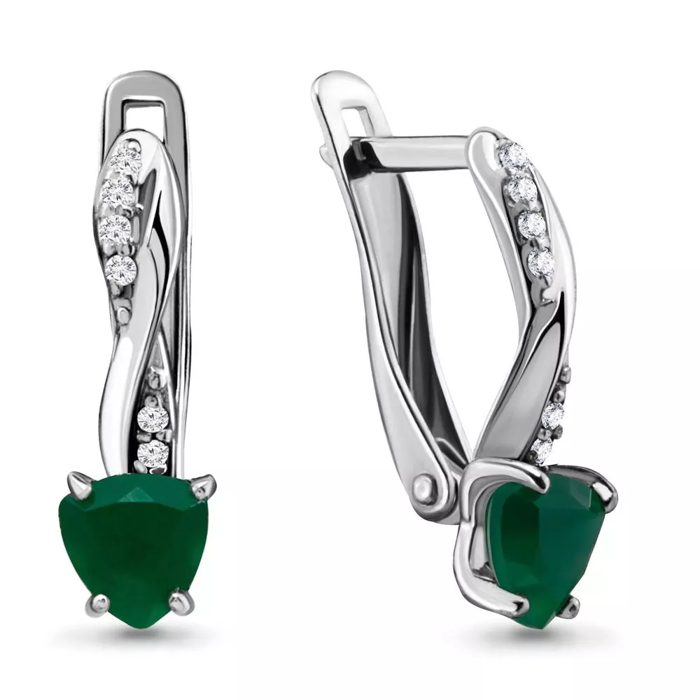 Серьги, серебро, артикул LV4419009А