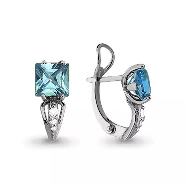 Серьги, серебро, артикул LV4414505А