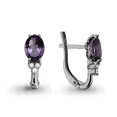 Серьги, серебро, артикул LV4414004А