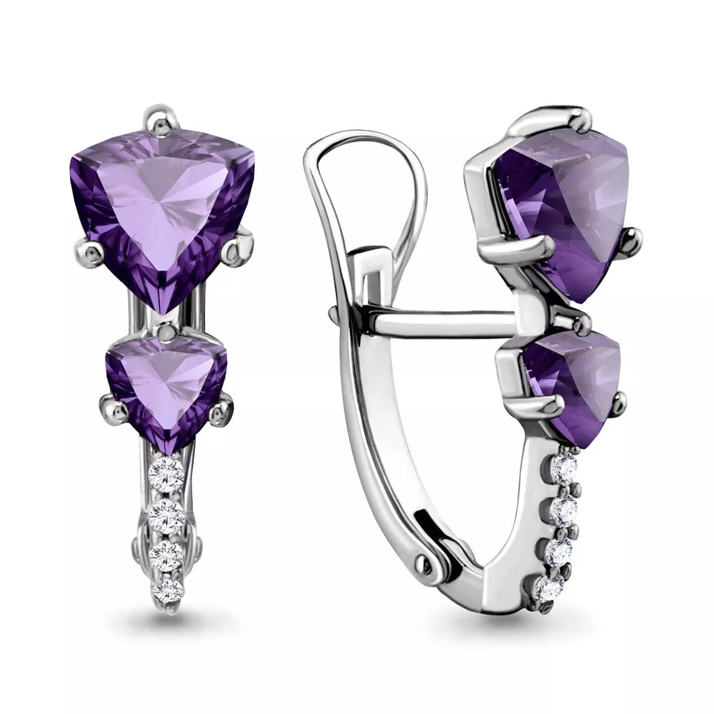 Серьги, серебро, артикул LV4413304А