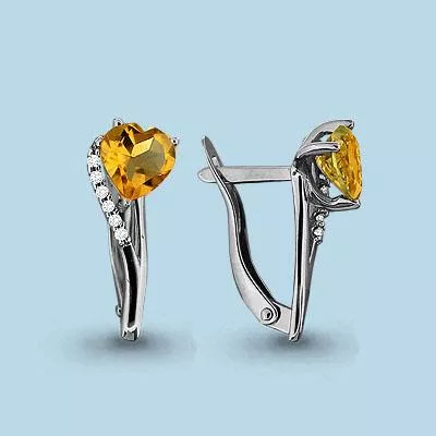 Серьги, артикул LV4412406А, серебро