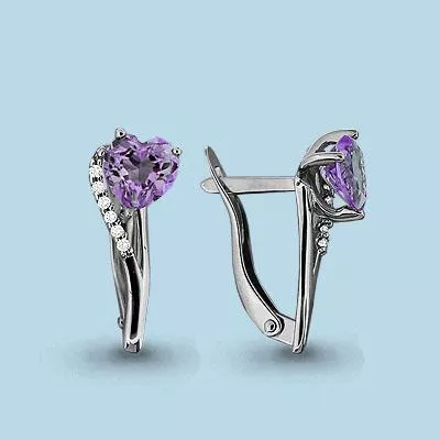 Серьги из серебра, артикул LV4412404А