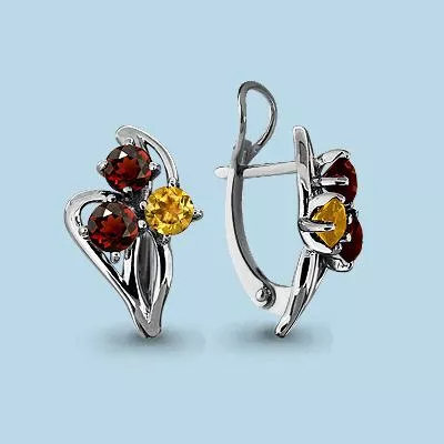 Серьги, серебро, артикул LV4411334