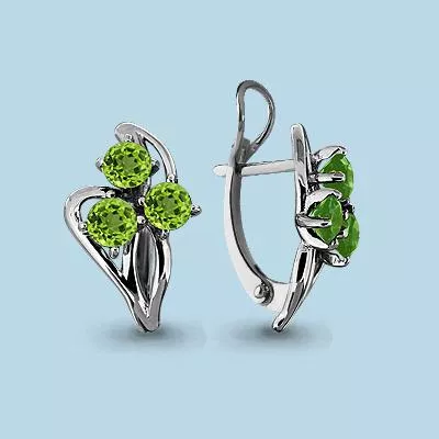 Серьги из серебра, артикул LV4411307