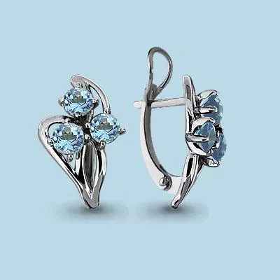 Серьги, серебро, артикул LV4411302