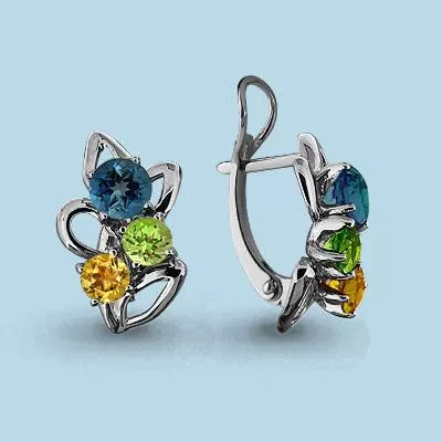 Серьги из серебра, артикул LV4411244