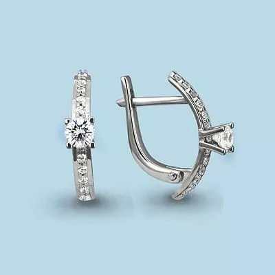 Серьги из серебра, артикул LV44110А