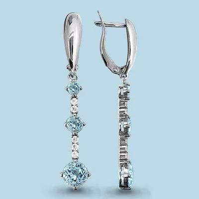 Серьги, серебро, артикул LV4410805А