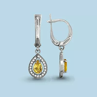 Серьги из серебра, артикул LV4410206А