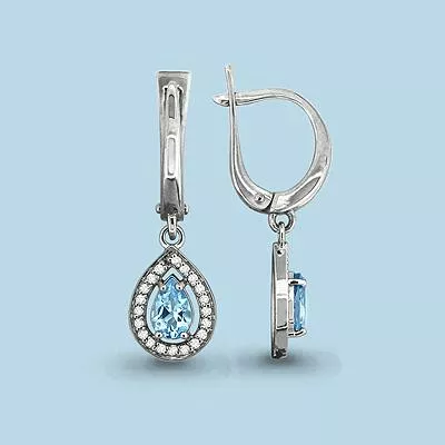 Серьги из серебра, артикул LV4410202А