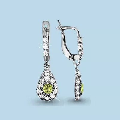 Серьги из серебра, артикул LV4409607А