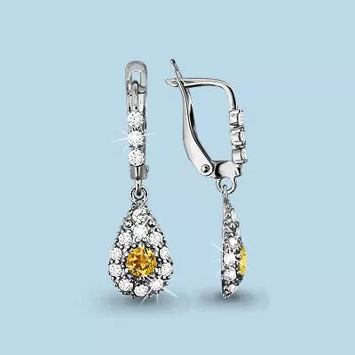 Серьги, серебро, артикул LV4409606А