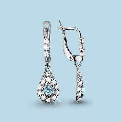 Серьги, артикул LV4409605А, серебро