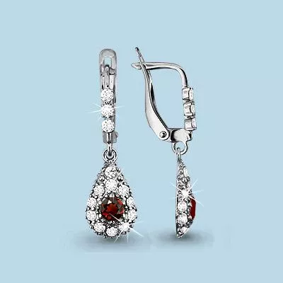 Серьги из серебра, артикул LV4409603А