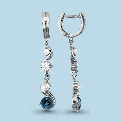 Серьги, артикул LV4409208А, серебро