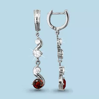 Серьги из серебра, артикул LV4409203А