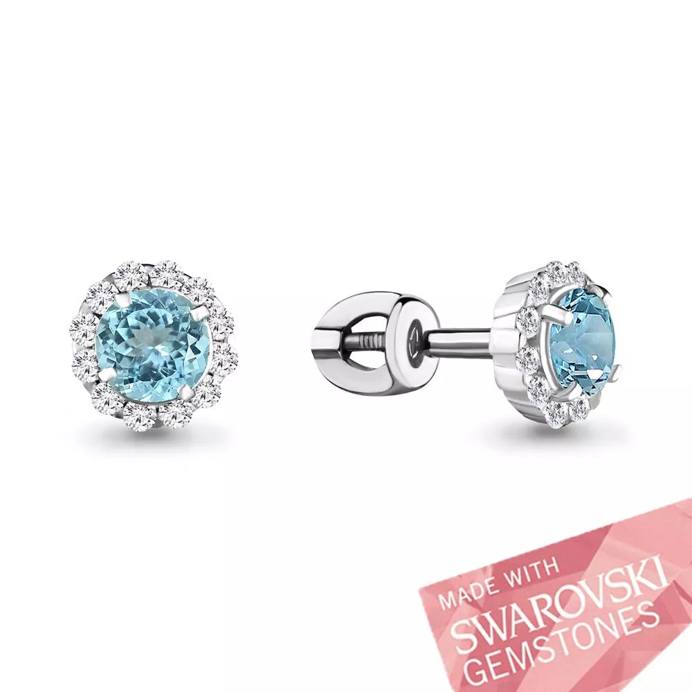 Серьги из серебра, артикул LV4408624А