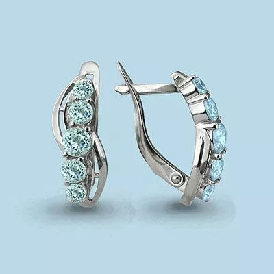 Серьги, серебро, артикул LV4407605