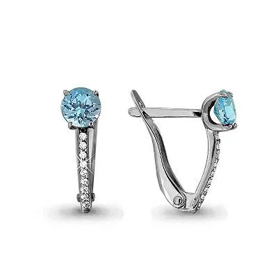 Серьги, серебро, артикул LV4406205А