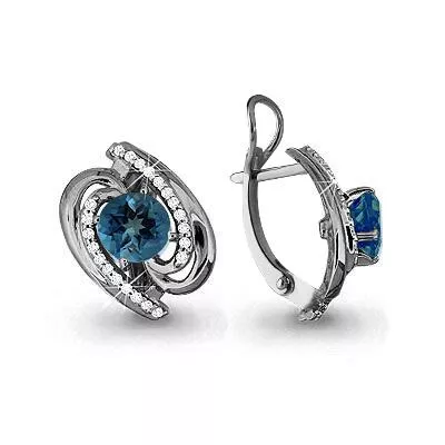 Серьги, артикул LV4405708А, серебро