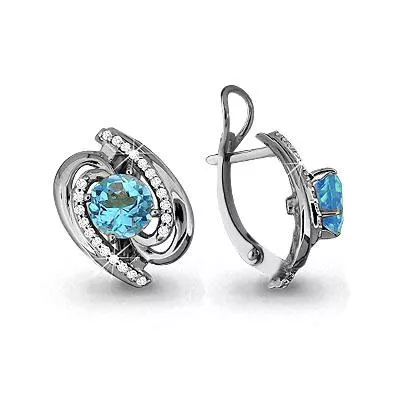 Серьги, артикул LV4405705А, серебро