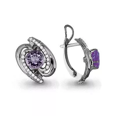 Серьги, серебро, артикул LV4405704А