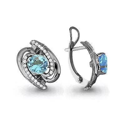 Серьги из серебра, артикул LV4405702А