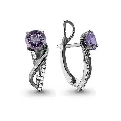 Серьги, серебро, артикул LV4405404А