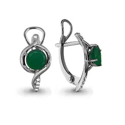 Серьги из серебра, артикул LV4405309А