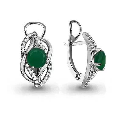 Серьги, серебро, артикул LV4405209А