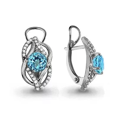 Серьги, артикул LV4405205А, серебро