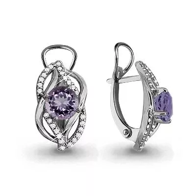 Серьги из серебра, артикул LV4405204А