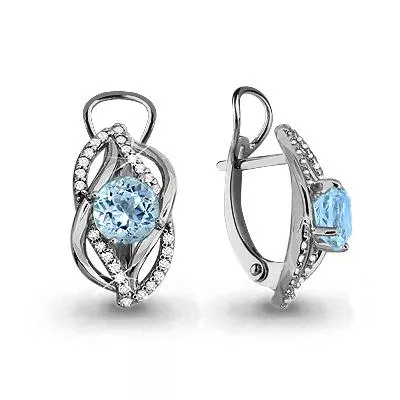 Серьги, артикул LV4405202А, серебро