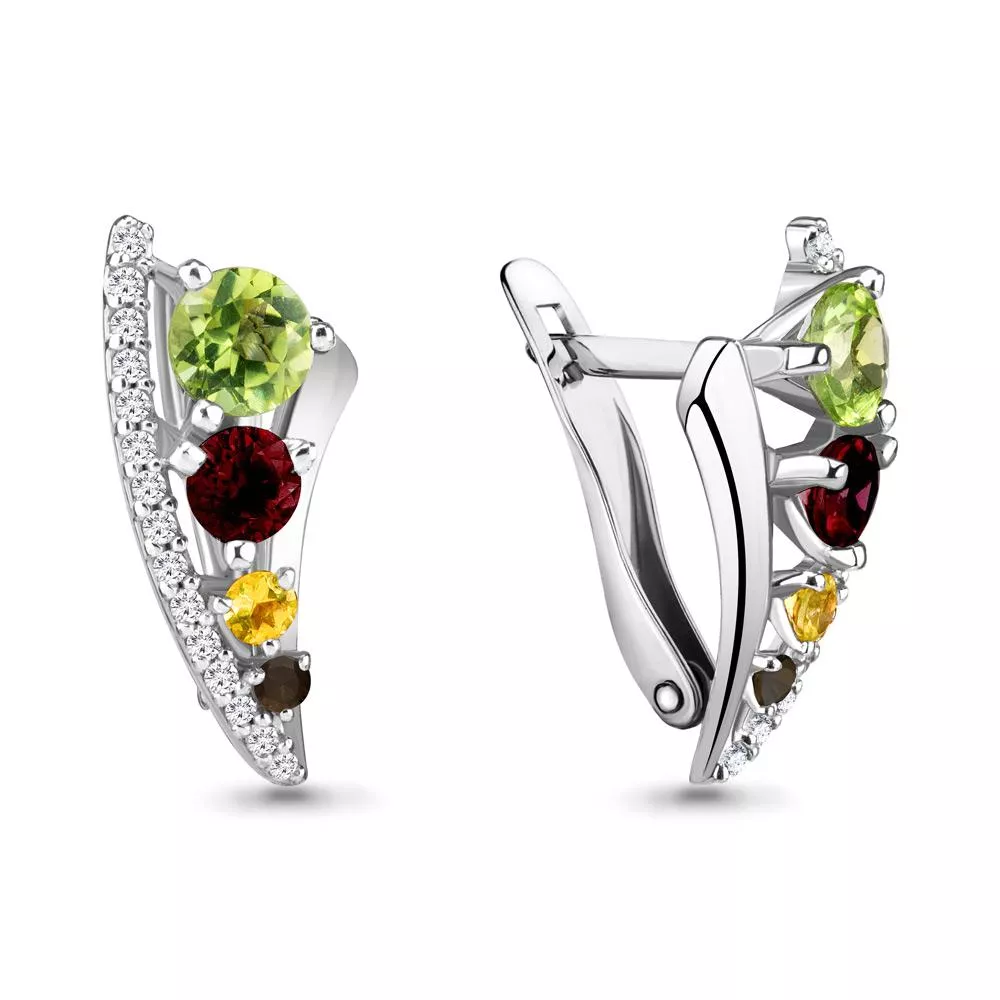 Серьги, серебро, артикул LV4403250А