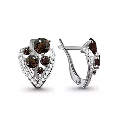 Серьги, серебро, артикул LV4402601А