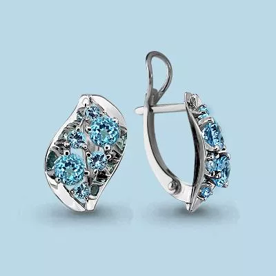 Серьги из серебра, артикул LV4401805