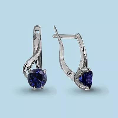 Серьги, артикул LV44016Н, серебро