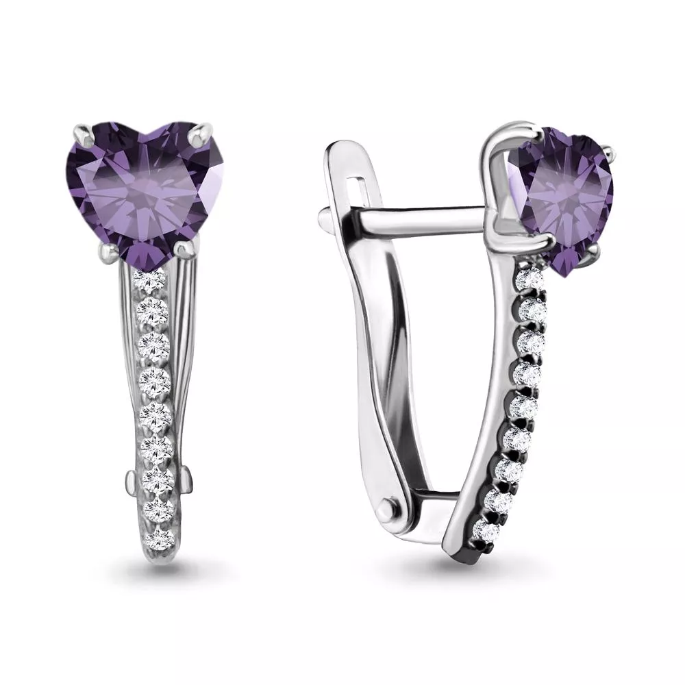 Серьги, серебро, артикул LV4401004А